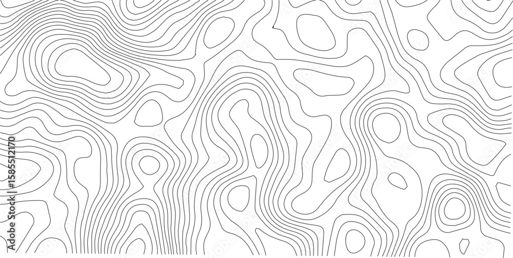 Contour Lines Topography: A minimalist, clean image displaying a ...