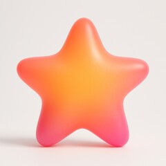 Poster - Vibrant gradient star illustration.