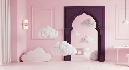 Poster - background room interior modern minimalist