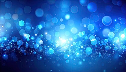 Abstract blue bokeh background