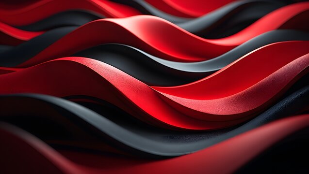 Abstract red and black waves background design modern wallpaper graphic texture art