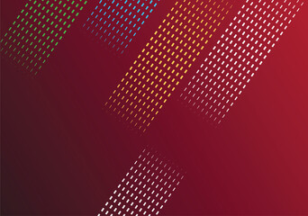 Leinwandbilder - red background of modern abstract minimalist lines geometric shapes with vector elements.