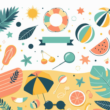 summer vibes poster background