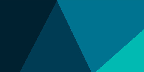 Poster - Green turquoise and Blue background vector overlap layer on dark space for background design.