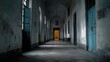 © Stock by Hemal - High-quality photo of hall in a mental asylum on a dark night.