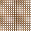 © scrapster - brown rattan seamless lattice caning pattern on white background