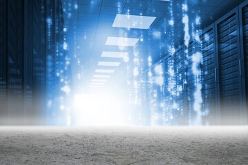 Poster - Matrix falling in data center