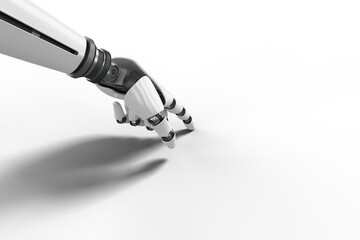 Poster - High angle view of robotic hand