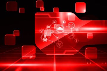Poster - Futuristic technology interface