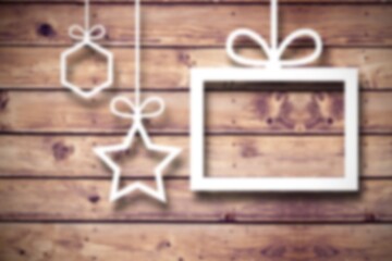 Wall Mural - blurred christmas background