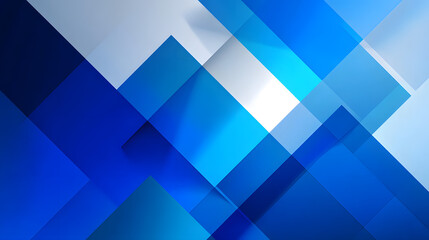 Poster - modern geometric shapes in shades of blue abstract business background vector illustration