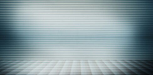 Poster - Digitally generated image of lines and flooring
