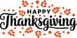 © Tamimkhangeox - happy Thanksgiving typography design, Celebration text with calligraphy lettering holiday quote, vector illustration