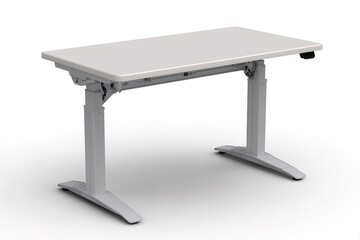 Poster - Height adjustable office desk suitable for home or workplace ergonomics and comfort during work hours