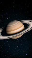 Wall Mural - Planet saturn in the solar system depths of space