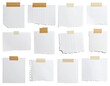 © Hendra - paper taped sticky note isolated on transparent png clipping path