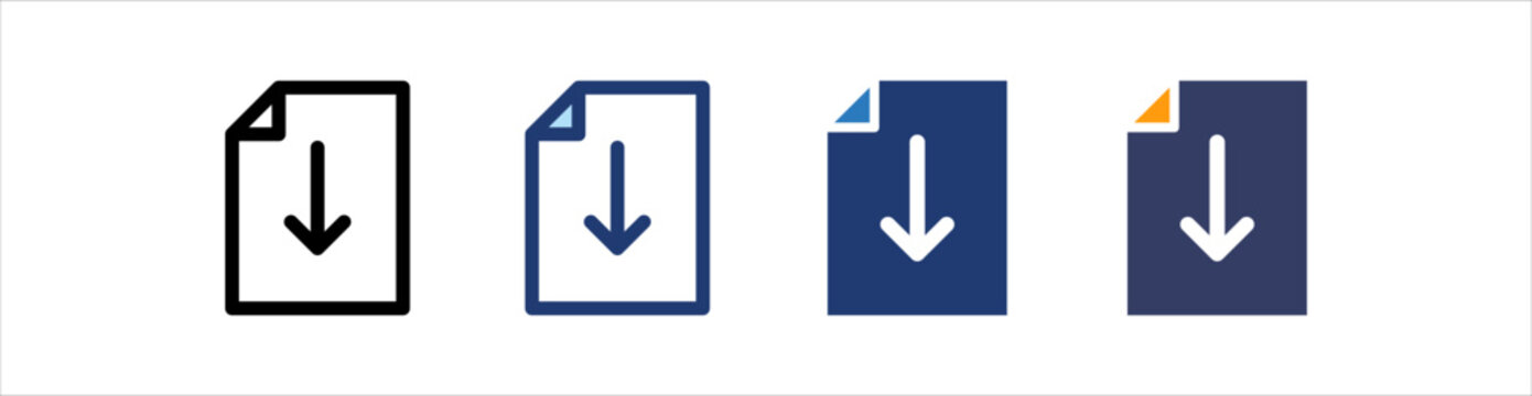 Import Icon Set Multiple Style Collection