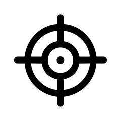 Poster - Simple Line Circle Target Accuracy Aim Symbol Shape Icon Graphic