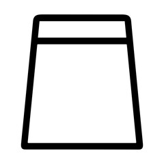 Poster - Minimalist Outline Trapezoid Shape Geometric Basic Element Simple Icon