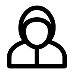Poster - Outline Simple Person Avatar User Profile Account Symbol Icon Graphic
