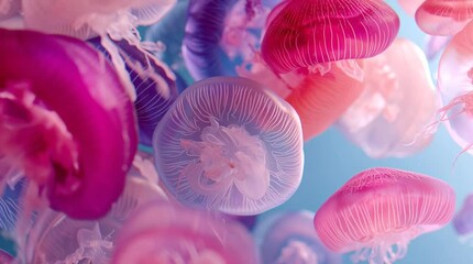Satisfying looping animation of floating vertical shapes with a soft jelly texture. Abstract background in a gentle, pastel color palette for kids or wellness concepts.

