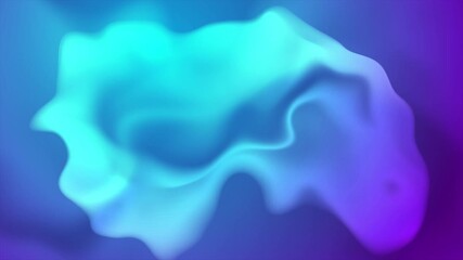 Poster - Abstract bright blue purple liquid gradient waves futuristic background. Seamless looping glowing retro smooth wavy motion design. Video animation Ultra HD 4K 3840x2160