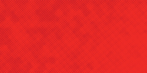 Abstract dots halftone red color pattern gradient texture with technology digital background. Pop art comics style.