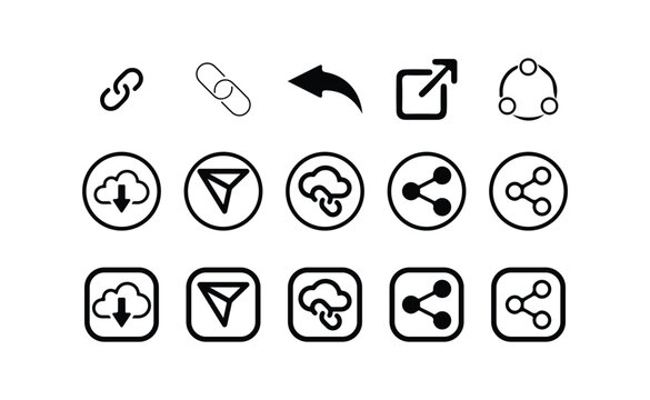 Send or Share Icon , Simple Design, Share Arrow Icon Minimalist, Vector illustration EPS 10.