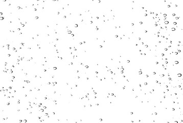 Wall Mural - Small water drops texture vector. Rainy window overlay texture. Rain on glass background. Abstract halftone textured effect. Vector Illustration. EPS10.
