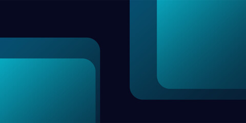 Poster - Blue abstract gradient shapes background. Vector illustration