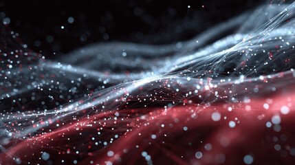 Fototapete - Technology Particle Abstract Background
