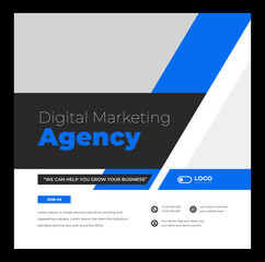 Wall Mural - Social media post for digital marketing agency