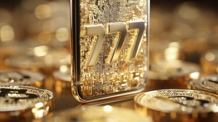 Poster - high quality image for phone wall paper manifesting get rich bitcoin gold. Attract wealth, abundance, and prosperity like a magnet with our 