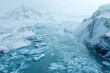 © Katie R - glacial lagoon with floating icebergs, untouched arctic travel destination