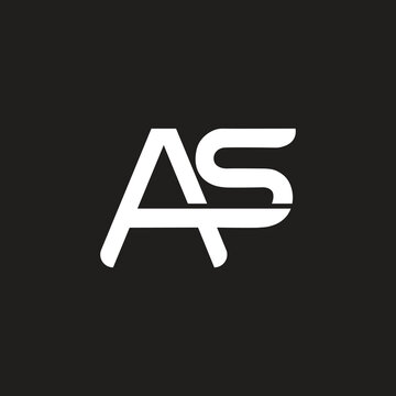 Letter Sa or AS logo design vector template.
