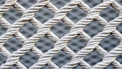 Poster - Discover a stunning woven pattern of durable ropes, showcasing artistic designs that suit any decor style
