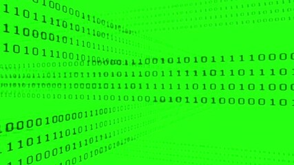 green screen binary number technology abstract motion background, loop animation, programming, compu