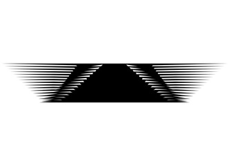 Leinwandbilder - Text tape. For covers, posters, advertising, social networks, packaging.. Halftone pattern with smooth transition. Vector stripe with smooth black lines on a white background. Design element.
