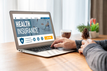 Poster - Health insurance web site modish registration system for easy form filling