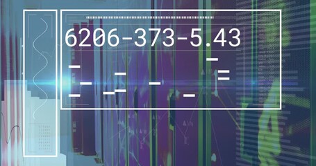 Poster - Translucent overlay loading codes updating and line growing to visualize data before fading out