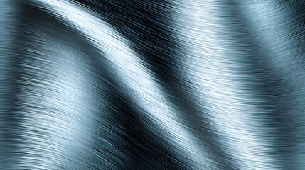 Poster - Sleek metallic icy blue abstract background with minimalist style and smooth brushed texture for modern design applications
