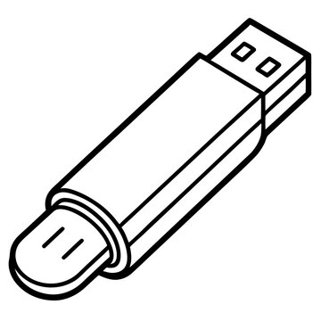 Flash Drive Silhouette Design