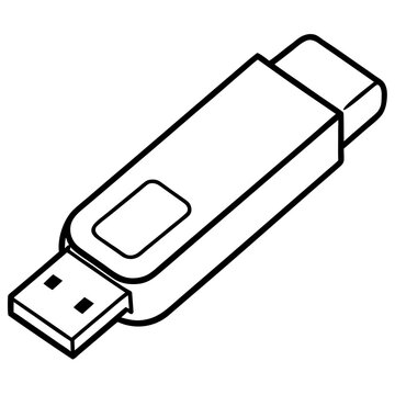 Flash Drive Silhouette Design