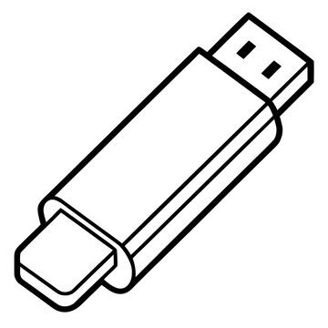 Flash Drive Silhouette Design