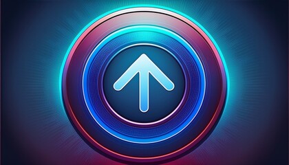 download and upload web button sign for digital storage