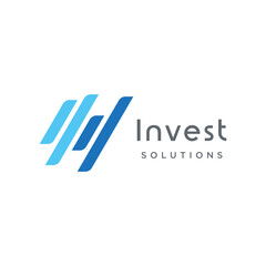 Fototapete - creative financial investment abstract logo template design.Logo for business corporate identity.