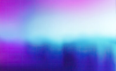 Poster - Cityscape Blur Purple, Blue, and White Gradient Background