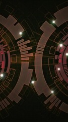 Poster - Animation of scope scanning on black background