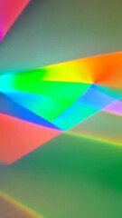 Poster - Dynamic rainbow gradient abstract background with layers of green, pink, blue and yellow lights for modern design projects