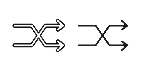 Shuffle icon symbol concept. Icons for web and mobile.